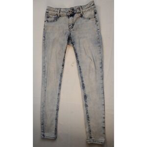 Mudd Mid-Rise Acid Wash Skinny Jeggings Girls Trendy Y2K Casual Jean Leggings 16